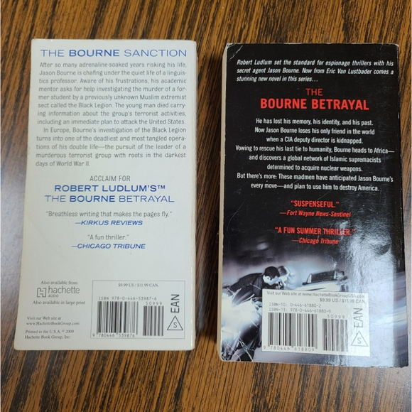 Robert Ludlum Paperback Set: Bourne Sanction & Bourne Betrayal - Picture 4 of 5